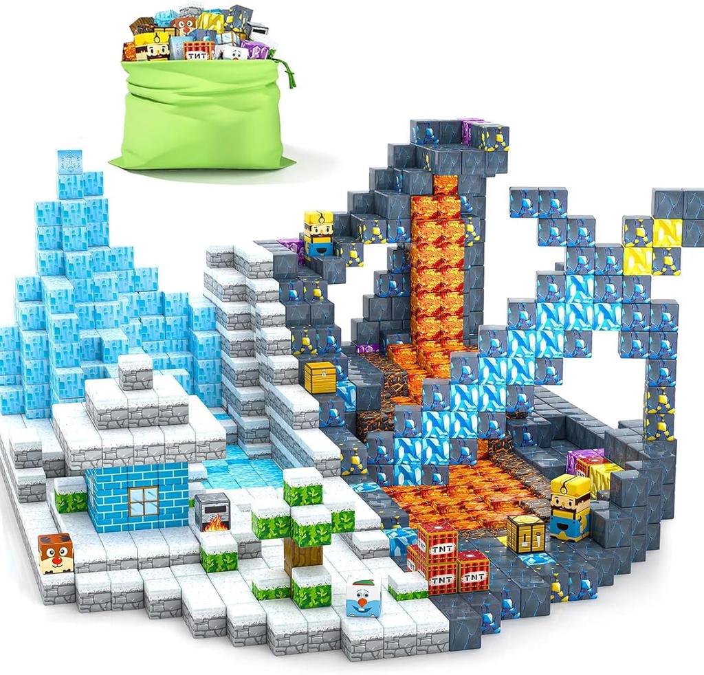 Yolla Loos 150-Piece Magnetic Building BlocksMontessori Toy Set for Boys and Girls Ages 6+