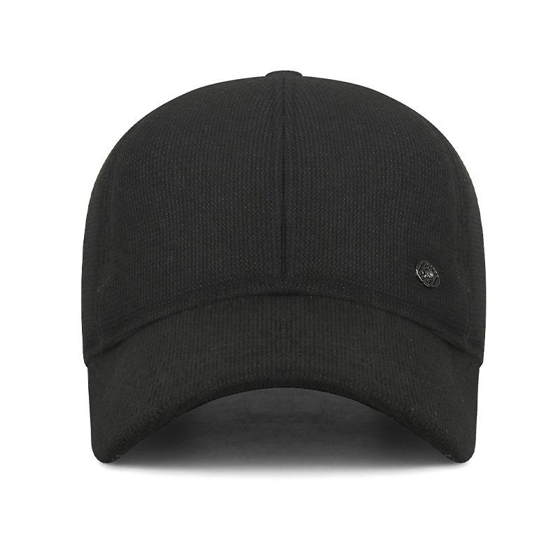 Herbst Winter Herren Warme Samt Baumwolle Mütze Mittelalterliche und Ältere Ohrenschutz Baseballkappe Kältefeste Mütze für Ältere