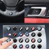 ZRQG3 E60 E93 2025 For BMW M X3 X5 X6  Car Steering Wheel Badge Stickers Car Door Handle Label Decal For BMW 50th M E46 E39 E90 E60 F1