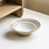 Retro Style Gray Ceramic Large Bowl Household Tableware Vegetable Bowl Premium Sense Soup Bowl Fruit Bowl Salad Bowl Restaurant