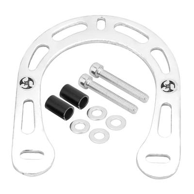 Fahrrad V-Brake Bremsverstärker aus Aluminiumlegierung mit Schrauben für Mountainbike (Aluminiumfarbe)