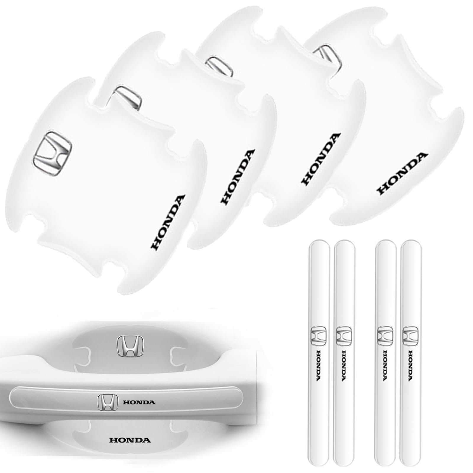 

MochiMingle Door Handle Protector, For Cars, Transparent, Silica Material, Door Knob Protector, 8