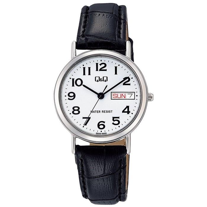 Citizen Q&Q Women s Watch A203-304 Analog Waterproof Date Day Leather Strap