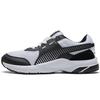Future Runner Cómodos Zapatos Deportivos Casuales de Cuero Absorción de Impactos Caña Baja Zapatilla Unisex Negro Blanco 369502-04