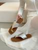 Flat-bottomed temperament cool slippers women's outer wear summer 2025 new French fashion casual cover toe vacation beach sandals