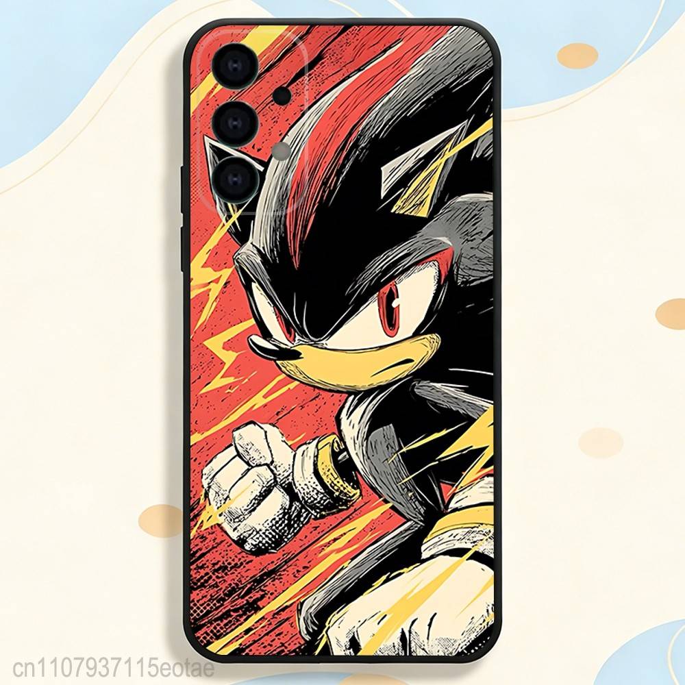 

Shadows S-Sonics Hedgehog Phone Case for Samsung S series s21 s22 s23 s24 s25 S26 FE Plus Ultra TPU Soft to Skin-friendly case SamsungS21plus