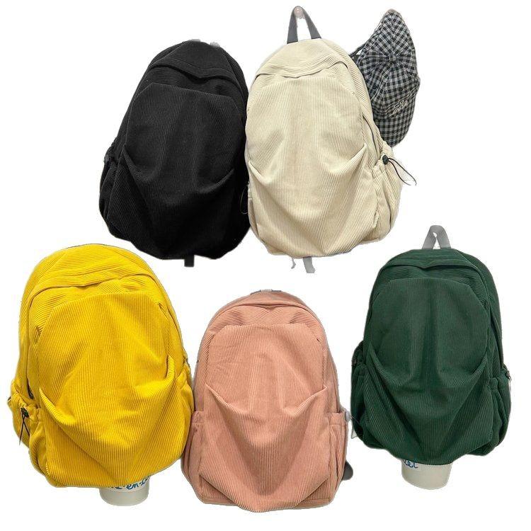 Schoolbag Korean version large capacity ins simple casual fashion versatile schoolbag college student junior high school student backpack
