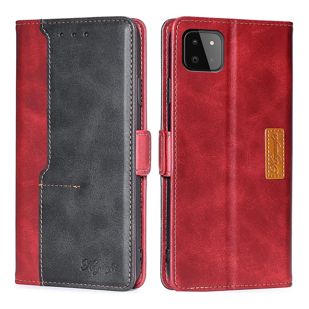 Spleißen Flip Wallet Case für Samsung A32 A22 A10 A11 A52 A72 A82 S20 A12 S21 FE S30 S22 Ultra Note 20 10 PU Leder Abdeckung Karte Slot Telefon Stoßstange