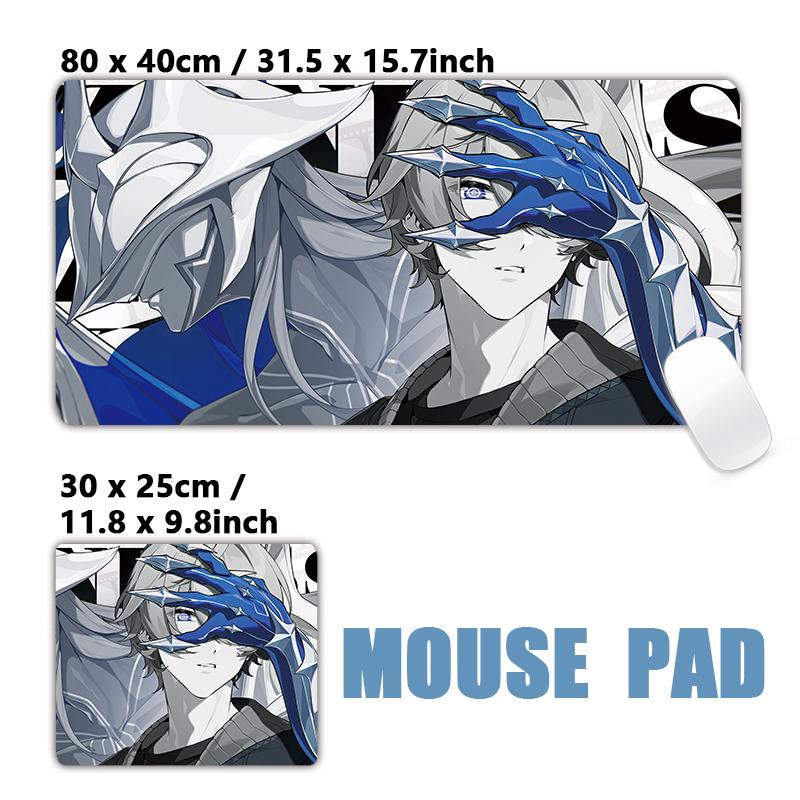 Anime Zzz Mouse Pad 900x400mm Large NonSlip Gaming Desk Mat Laptop Keyboard Tray Office Zenless Zone Zero Black