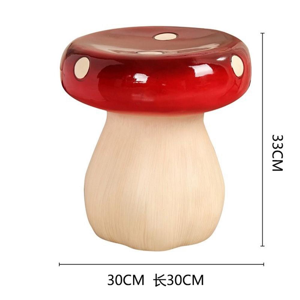 

Стул для переодевания в виде гриба, красочные стулья для гостиной, декор спальни, кабинета, влагостойкая, устойчивая домашняя мебель. красный
