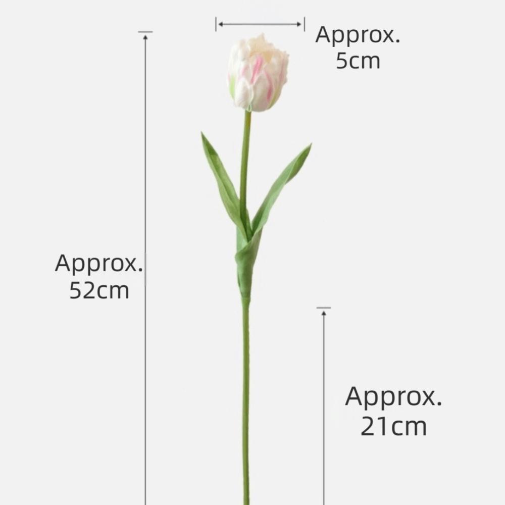 Colorful Simulation Flower Lifelike Artificial Flower Faux Parrot Tulip  Office Decor