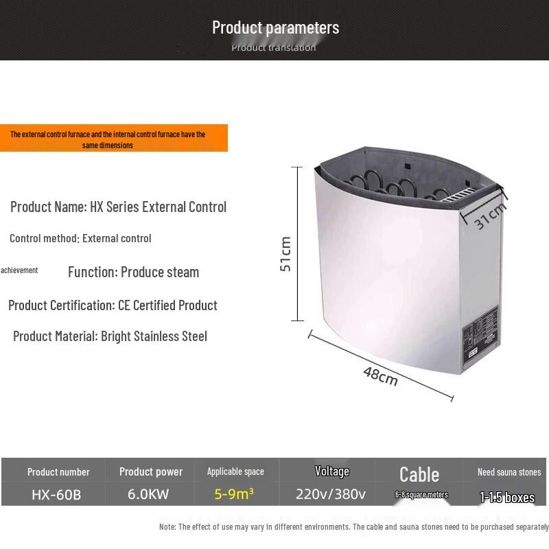 Bainian Sang Home Sauna Stove Heater