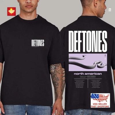 New Apparel Deftones North American Tour 2025 Concert T-Shirt &ugust September Unisex T-Shirt