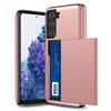 Suitable S24FE Phone Case S21 Two-in-one Slide Card Wallet Note20 Drop Resistance Protective Cover S23