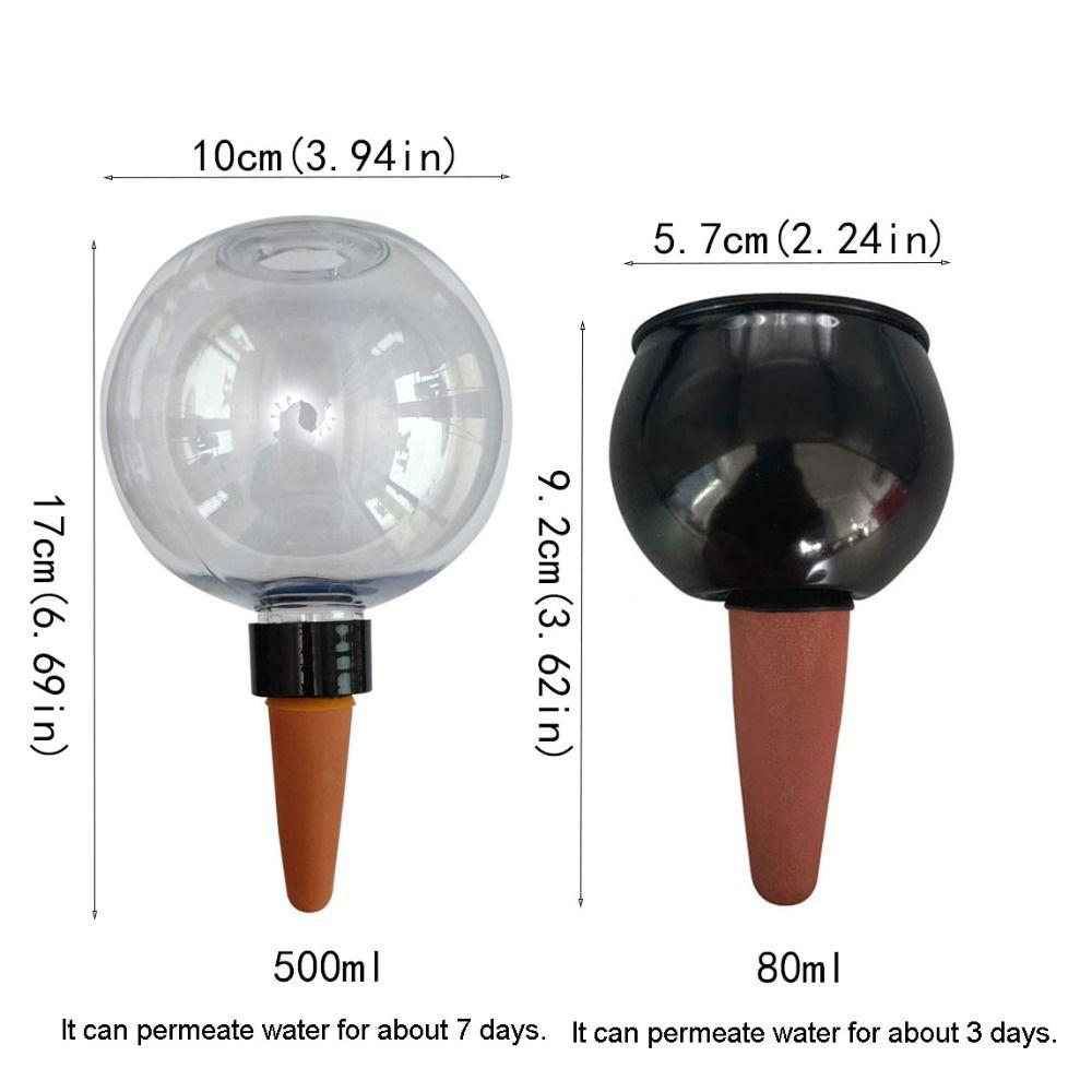 2pcs 500/80ml Self Watering Plant Watering Bulbs Flower Pot Seepage Water Globes  Succulent