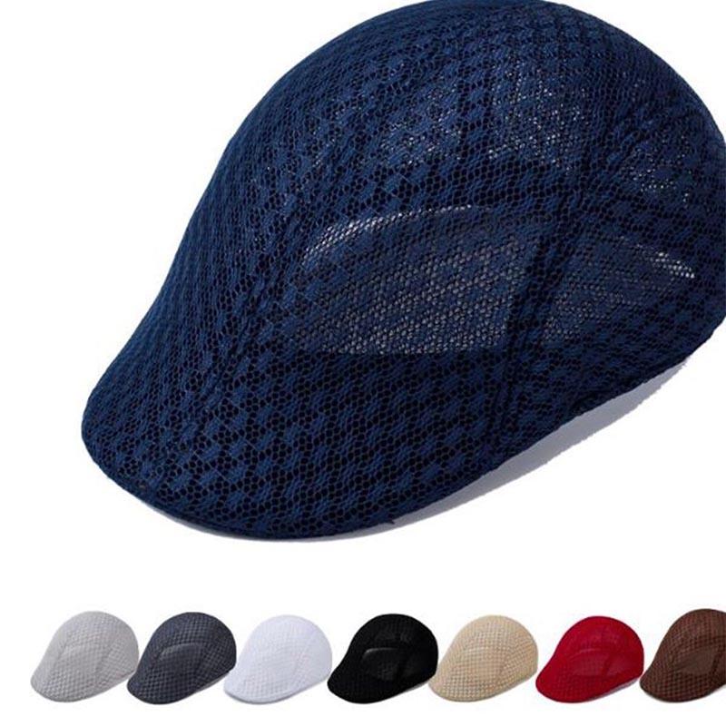 Elegant And Timeless Summer Mens Breathable Mesh Beret For Effortless Style