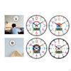 Kids Wall Clock 12" Colorful Teaching Time Easily Silent for Classroom Playroom