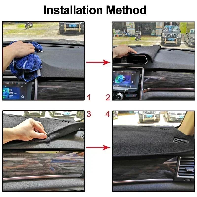 For Dodge Ram IV (DS/DJ) 1500 2500 3500 2008-2018 Car Dashboard Avoid Light Pad Instrument Platform Desk Cover Mat Carpets