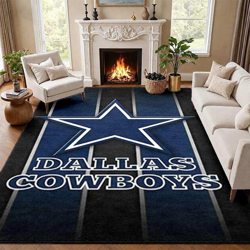 Dallas Cowboys Carpet Door Mat for Living Room or Bedroom Protective Mat Under Chair Office Decoration Christmas Gift Birthday Present