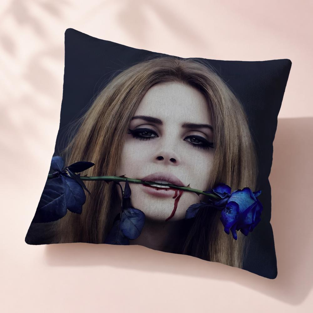 Celebrity Lana Del Rey Cushion Cover Premium Reversible Pillow Cover in Dual Comfort Decor for Home Car