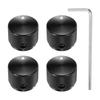 Uxcell Aluminum Potentiometer Set of Inch Inner Diameter X Inch Outer Diameter X Inch Universal Volume Control Knobs for Guitar and with Arrow Black