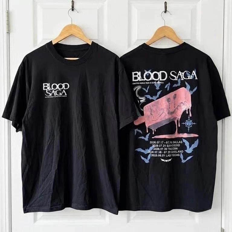 Blood Saga North America Tour 2026 T-Shirt Black, Gift People