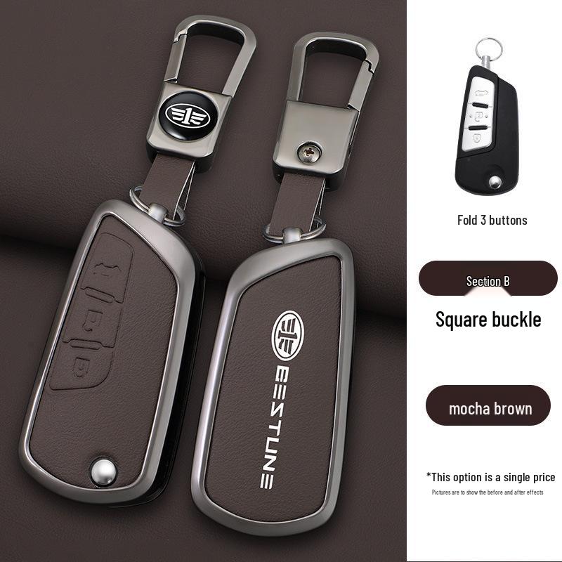 13-18 FAW Besturn X80 Smart Folding Key Cover with Metal Shell