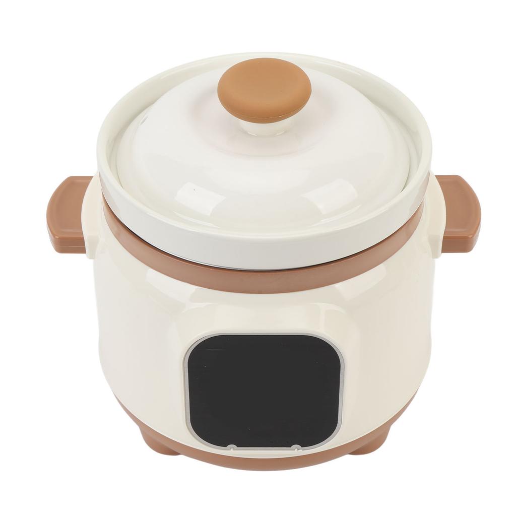 1.8L Electric Ceramic Stew Pot Full Automatic 24H Reservation 235W Multipurpose Stewing Cooker for