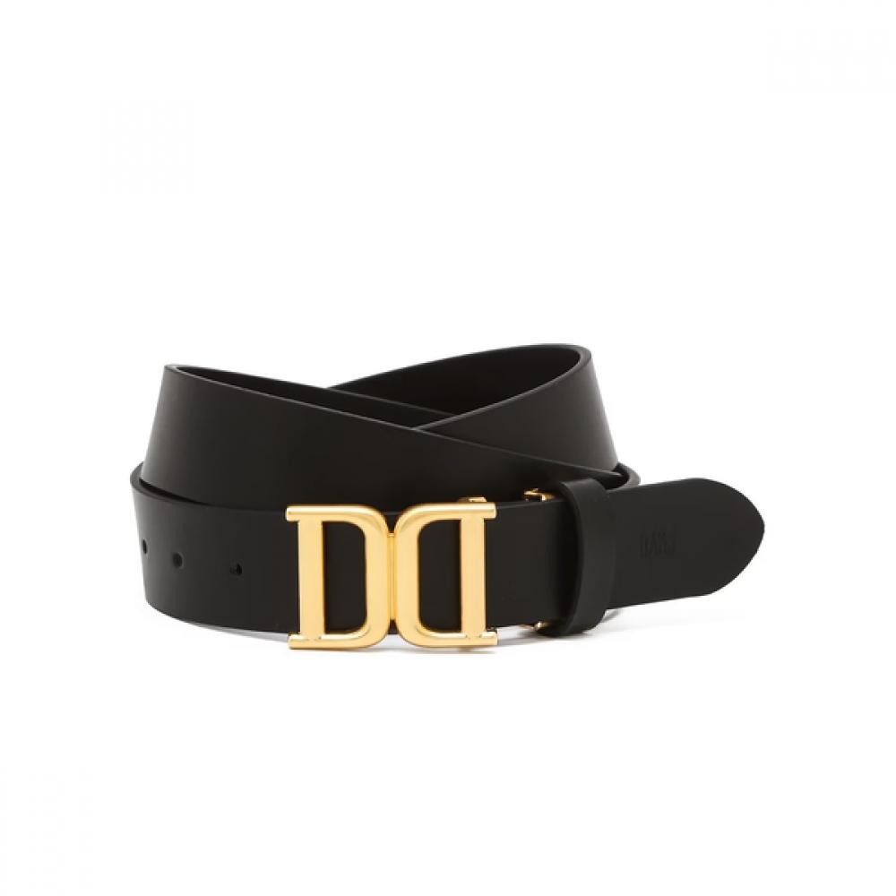 Daks Black Cowhide Belt With Buckle Decoration Dbbe5e794bk Single option