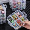 Large Capacity Toy Car Display Shelf Transparent Design Necklace Organizer Case  Bead Organizer