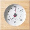 KATOMOKU Thermo-Hygrometer, Natural, km-102NA, Wooden, Square, 8 X 8 X 3.3 Cm