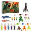 3D 24pc Advent Calendar Fishing Christmas Countdown, Fishing Tackle Advent Calendar For FishAdult Men Teen Boys, Xmas Surprise Gift
