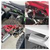 38mm 32mm 28mm Motorcycle Exhaust Muffler Tip Pipe for 125 150 160cc Dirt Pit Bike ATV black Grey Kayo BSE