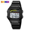 SKMEI 2307 Luxury Countdown LED Display Stainless Steel Mens Wristwatches Waterproof Sports Digital Watch for Men Shockproof