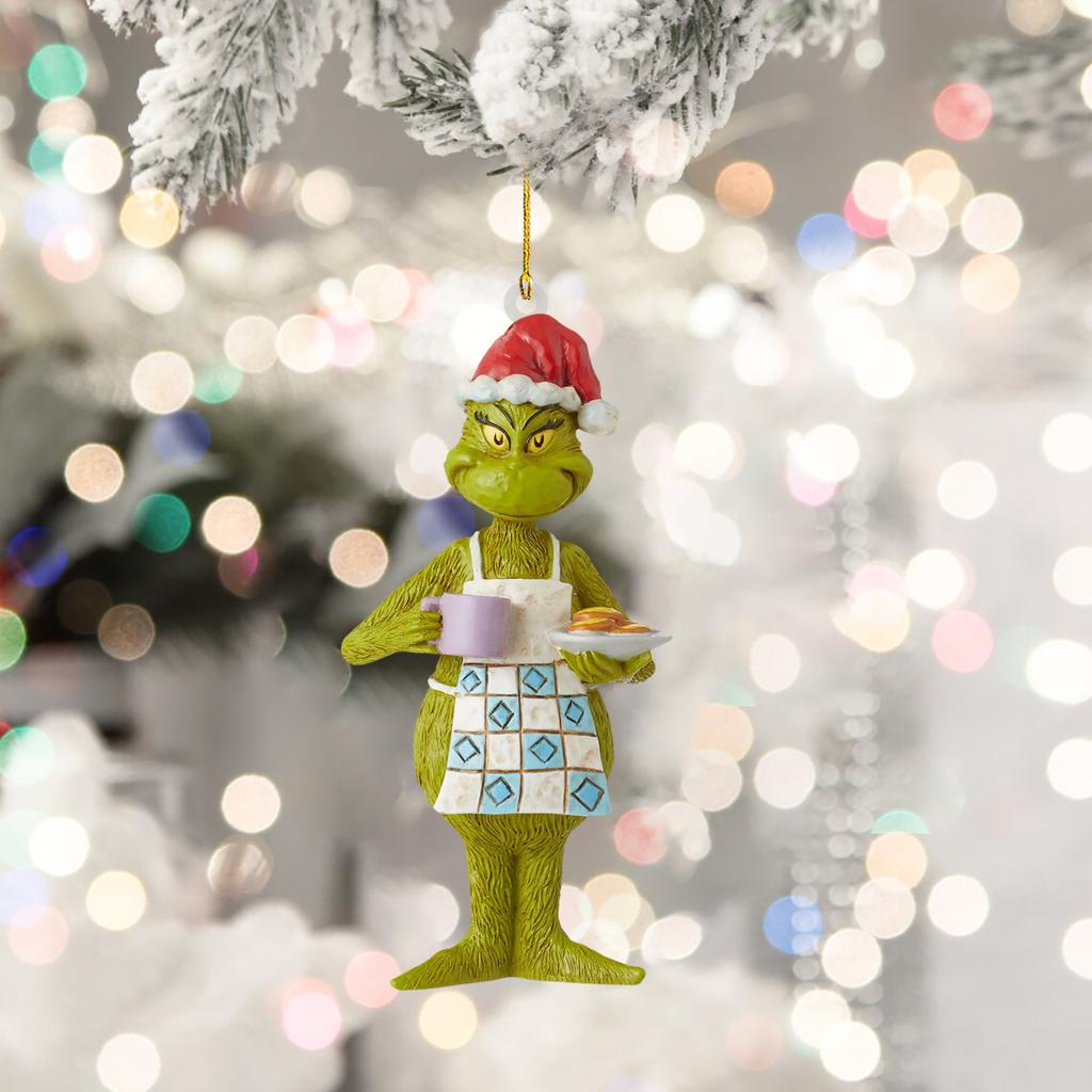 Grinch Christmas Ornament Plush Hanging Decoration