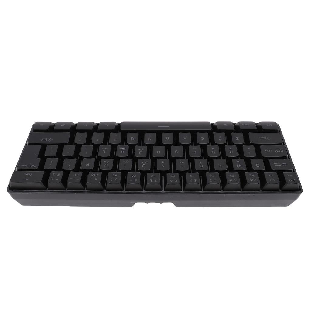 Wireless Keyboard RGB Backlit 61 Keys Rechargeable 2.4G Gaming Keyboard Supports Sleep Mode for PC
