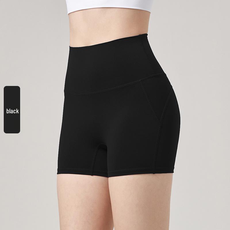Damen High Waist Nahtlose Po-Lift Yoga Shorts - Schnelltrocknend, Dreipunkt für Laufen & Radfahren