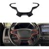 1-Piece Steering Wheel Decor Cover Trim For Chevrolet Colorado 14+ Carbon Fiber