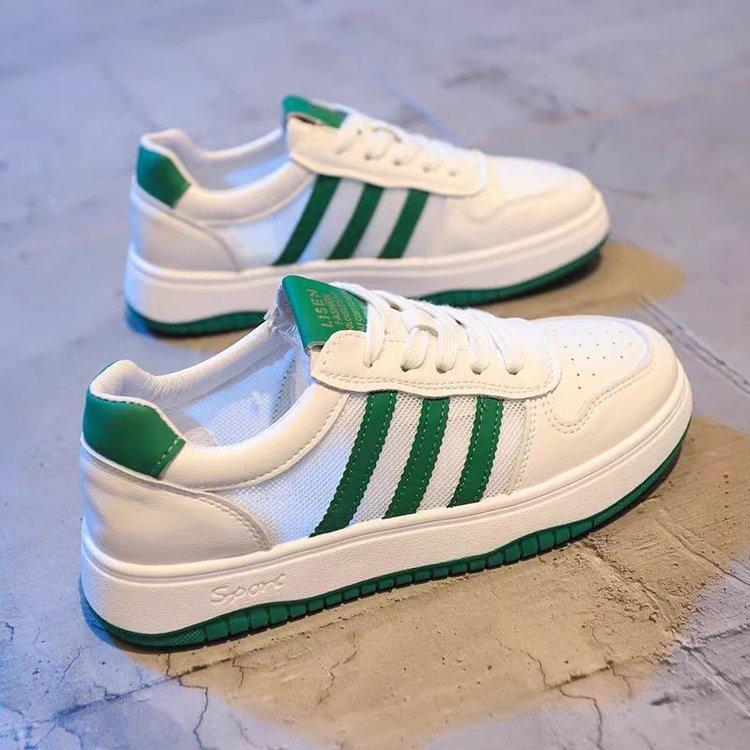 Little white shoes women's 2025 spring and summer new net shoes versatile breathable mesh flat baseplate shoes foreign casual women's shoes