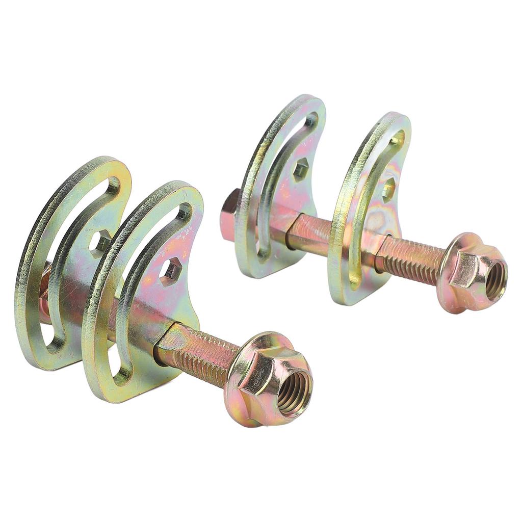 2PCS Upper Control Arm Camber Kit Iron +  1.5 Degree Camber Bolt Adjusting Kit Replacement for XL 1500 2500 Plated Color