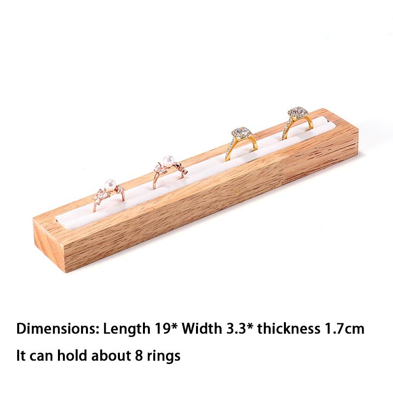 Jewelry Solid Wood Display Tray Set Combination Jewelry Display Rack Ring Earring Jewelry Display Rack Jewelry Organizer Box