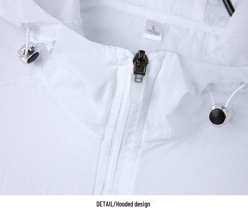 Men's Lightweight Breathable Sun Protection Jacket - Summer Loose Fit, Cool, Pure Color, Plus Size