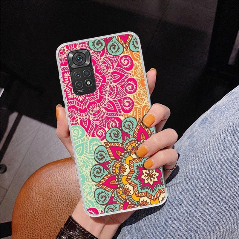 Totem Mandala Colorful Flower Phone Case For Xiaomi Redmi Note 15 14 13 12S 12 11 Pro Plus 14S 11S 11E 10 10S 11T 5G Personalize