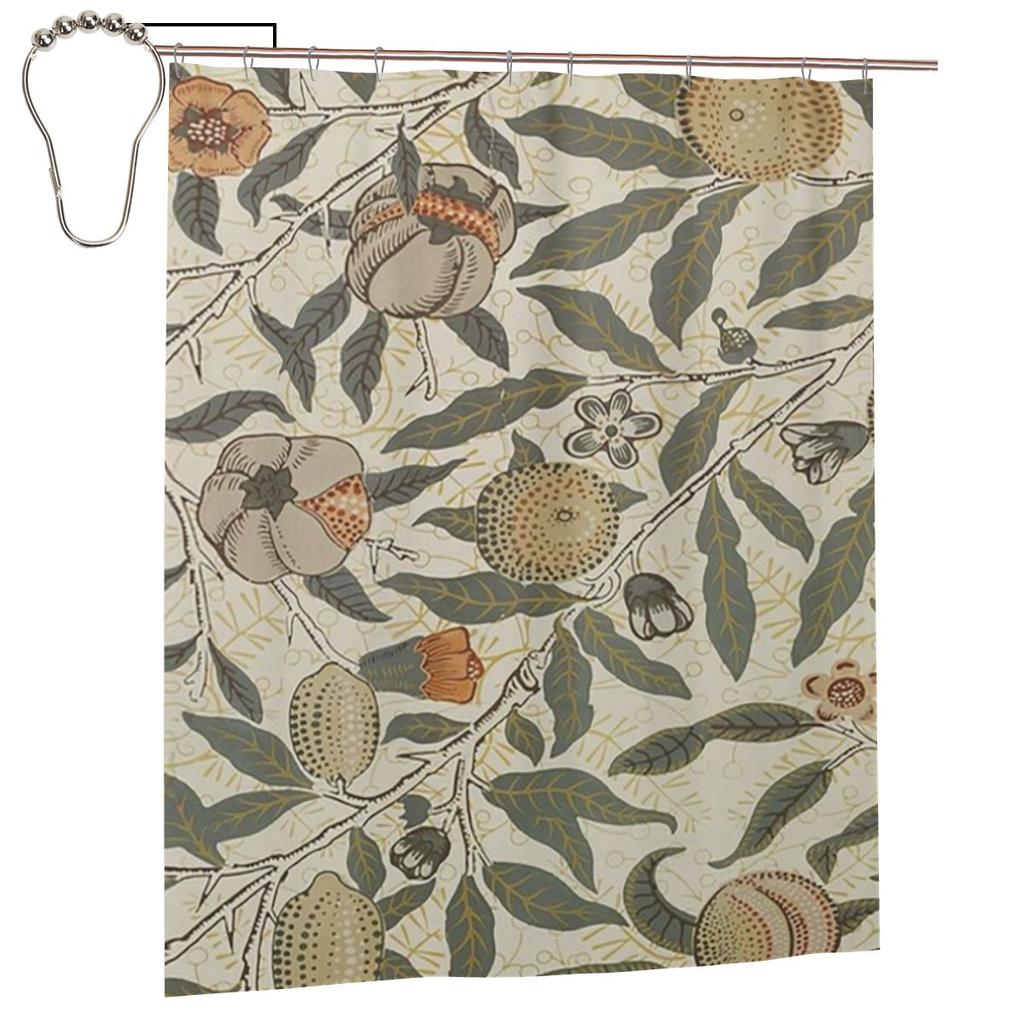Tenda Doccia Alghe William Morris Bagno Poliestere Impermeabile Tende da Bagno Con Ganci