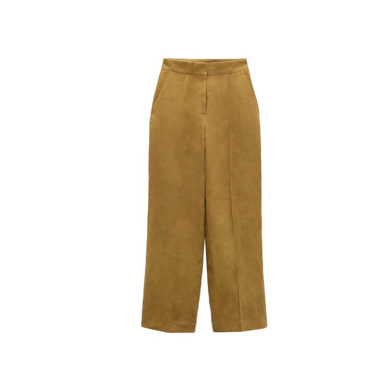 Early Autumn New Arrival Linen Blend Straight-leg High-Waisted Trousers 2753031 Double Breasted Suit Outwear 2753231