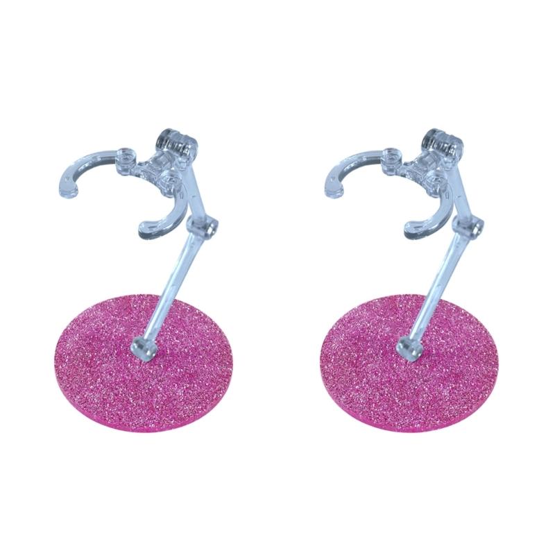 2Pack Plastic Model Figure Display Stand Base For Action Figure Doll And Collectibles Stable Support Organizing Holder