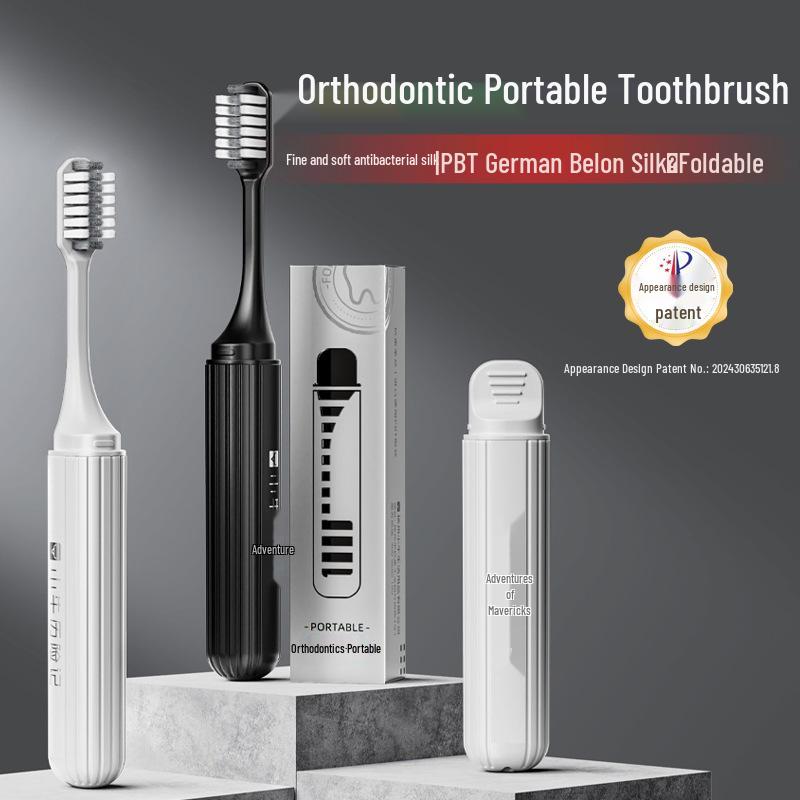 6-Pack U-Shaped Soft Bristle Orthodontic Toothbrushes for Teens & Adults