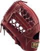 ZETT Soft Steer Baseball Bordeaux Brown Size 5 Glove, All-Around, Left-Handed Throw, (4000), (BRGB35530F)