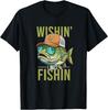 Wishin' I Was Fishin Bass Fishing Boys Graphic Sunglasses Tr T-Shirt