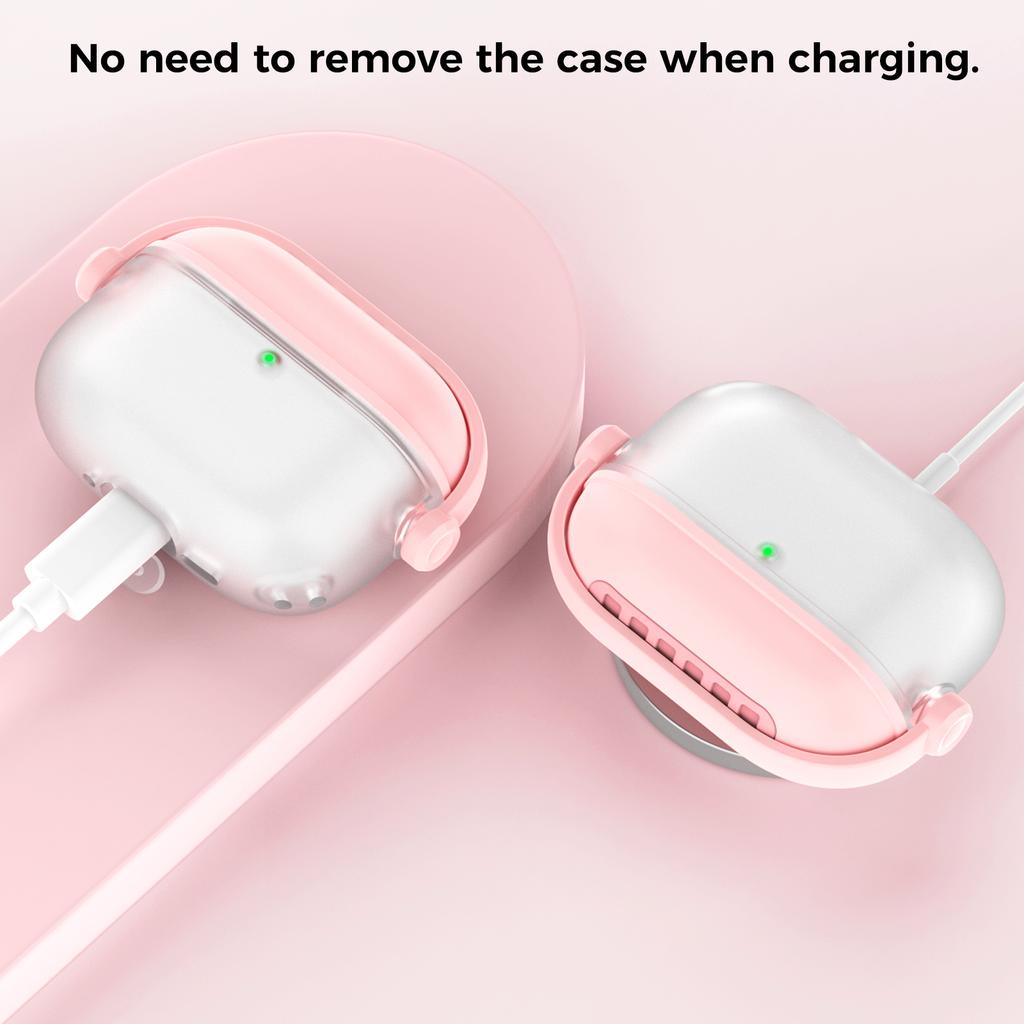 AHASTYLE WG174 For AirPods Pro 3 Silicone Earphone Case Transparent Separable Protective Cover